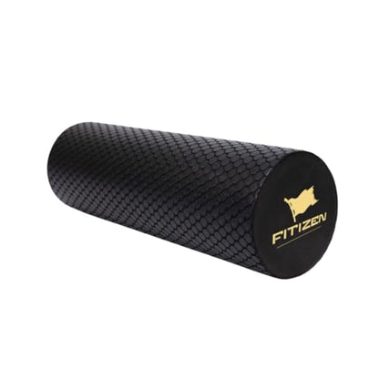 Fitizen Foam Roller – Muscle Massage Rehab Stiff Back Pain Physical Therapy Deep Tissue Firm Exercise Equipment Home Gym Stress Yoga Pilates for The Fit Citizen by FitNation - style: Mini - 12 x 4 Inches (Flag)