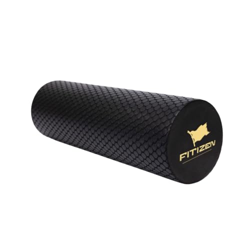 Fitizen Foam Roller – Muscle Massage Rehab Stiff Back Pain Physical Therapy Deep Tissue Firm Exercise Equipment Home Gym Stress Yoga Pilates for The Fit Citizen by FitNation - style: Mini - 12 x 4 Inches (Flag)