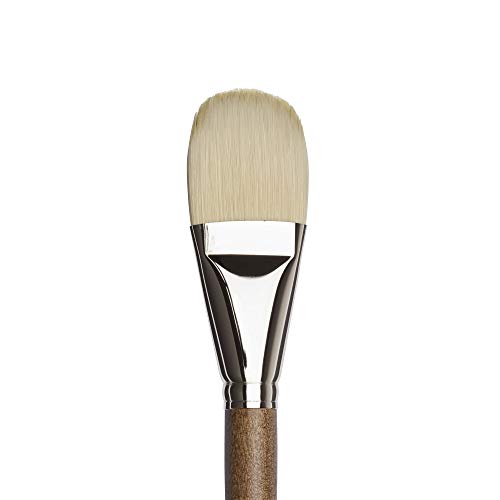Winsor & Newton Artists' Oil Synthetic Brush, Filbert #20 | Synthetic Flagged Bristles, Excellent Color Carrying Capacity, Handmade in England, For Oil Paint - style: Filbert #20