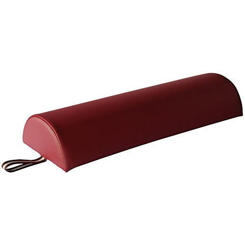 Master Massage 9" Half Round Bolster - Burgundy - color: Burgundy