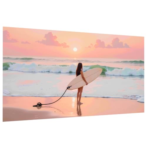 JOOZ Large Diamond Art Kits for Adults - 5D Sunset Beach Diamond Painting | Round Drill| Premium Canvas| Clear Symbols| Bright Colors| Fun and De-Stress| Gem Art| Home Wall Decor| Gift| 27.5x15.7 Inch - color: Sunset Beach 056