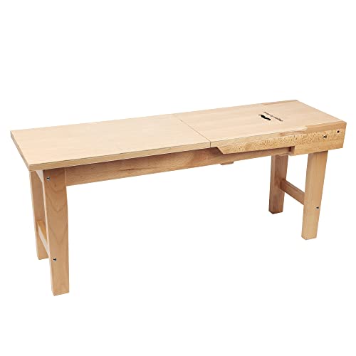 Creative Mark Belgian Art Horse - 40.25" x 11.38" x 17", Beechwood Drawing Bench and Easel with Sturdy Construction, Permanent Legs, 120/90-Degree Angles, Wooden Locking Pin, Built-in Storage