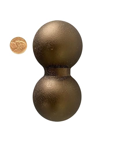 BAlign® Bowtie, Patented Half-Peanut Massage Ball, Back Pain Relief, Spine & Pelvic Alignment, Yoga Stretching & Mobility Aid, Myofascial Release & Trigger Point Therapy (Black) - color: Black