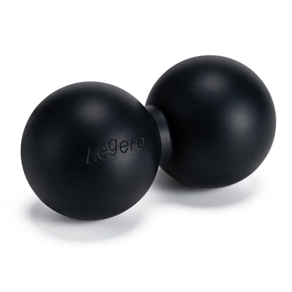 Aegero Peanut Massage Ball-Double Lacrosse Massage Ball (Grey Firm Ball) - color: Black