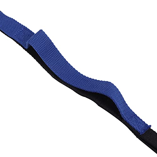 Stretch Strap Yoga Stretching Band MultiLoop Fitness Equipment for Yoga Pilates Muscle Stretching Physical Workouts Durable Tight Weaving Technology Unbreakable Design for Men - color: Daisy Rope Blue (Simplified Version)