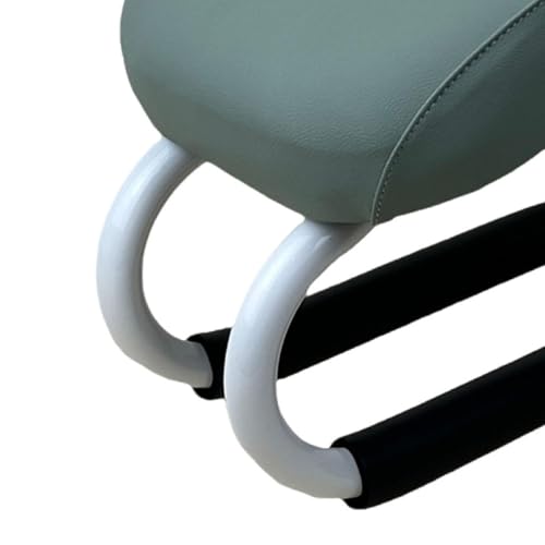 1 Kneeling Meditation Bench, Ergonomic Meditation Stool with Anti-Slip Pad, Metal Frame & PU Leather Sponge pad, Portable for Stretching Exercise, Mindfulness, Adults, Light Turquoise - color: Blue