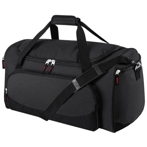 Uarition Gym Bag for Men & Women - 50L Large Duffle Bag for Travel, Black - color: Black