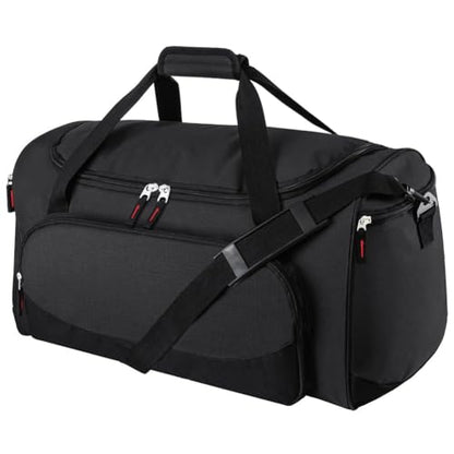 Uarition Gym Bag for Men & Women - 50L Large Duffle Bag for Travel, Black - color: Black