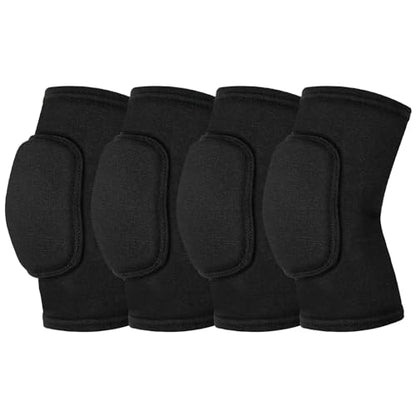 2 Pairs Volleyball Knee Pads Youth, Black Knee Pads for Girls, Women, Men - color: Black, size: Large