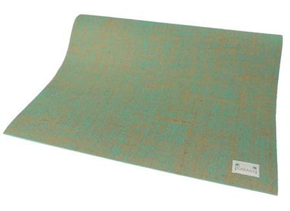 Kakaos Natural Jute Yoga Mat - color: Aqua Green