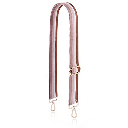 S-Jacorry Purse Strap Replacement Crossbody Wide Shoulder Strap Adjustable Canvas Straps Handbag Strap Replacement Belts - color: Gold Buckel-153
