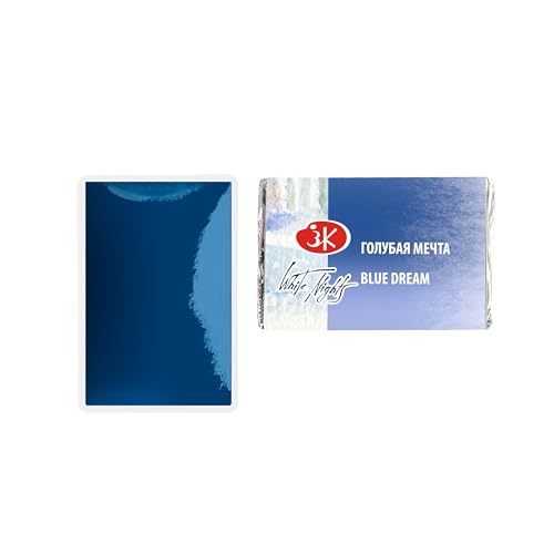 White Nights Limited Edition Granulation Metamorphoses Watercolor Collection of Professional Artist Grade Paints Vibrant Lightfast Colors by Nevskaya Palitra (Blue Dream) - color: Blue Dream