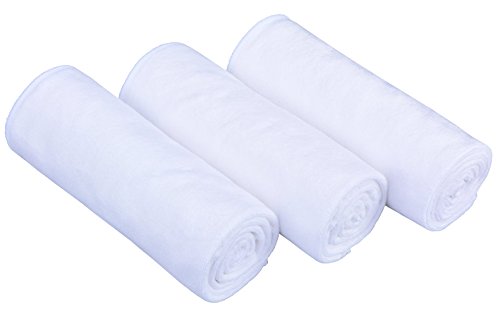 16" x 32"Gym Towels for Men & Women Microfiber Sports Towel Set Fast Drying & Absorbent Workout Sweat Towels for Fitness,Yoga, Golf,Camping 3-Pack Gift - color: Whitex3