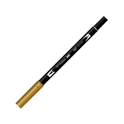 Tombow ABT 027 Dual Brush Pen - Dark Ochre - color: 027 Dark Ochre