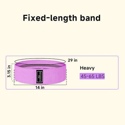 Resistance Bands, Fabric Workout Bands for Women & Men, Cloth Booty Resistance Loop Bands, Thick Squat Bands for Home Fitness, Gym, Yoga, Pilates for Butt Legs Thigh Hip Glute (Purple 50–70 lbs)