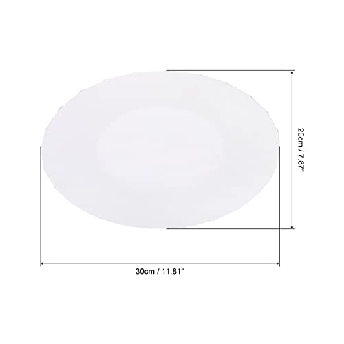 PATIKIL Paint Canvases Panel for Painting, 2 Pack 8x12 Inch Oval Wood Frame Stretched Blank Art Board Panels for Acrylic, Oil, Tempera Painting, White - size: 8x12 Inch