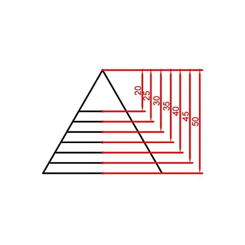 Alloy Steel Triangle Shape Cutting Die for Cardboard, Leather, PVC, Fabric Good Helper for Handicraft (Steel06) - color: Steel06