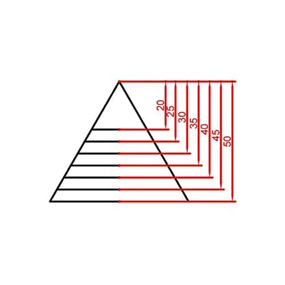 Alloy Steel Triangle Shape Cutting Die for Cardboard, Leather, PVC, Fabric Good Helper for Handicraft (Steel06) - color: Steel06