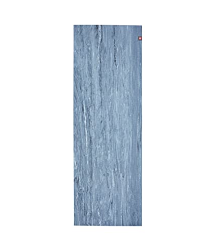 Manduka eKOLite Yoga Mat 71" - 4mm | Natural Rubber | Eco-Friendly | Soft Textured Surface | Natural Next-to-Skin Feel | 71 x 26 inches | Charcoal Grey - color: EBB, size: 71" x 24"