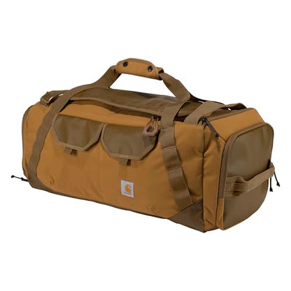 Carhartt Heavy Haul Utility Duffel Bag's, Water-Resistant Packable Bag for Jobsite, Gym, and Travel - color: Carhartt Brown, style: 55l