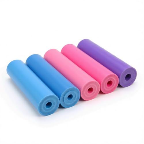 5 Pcs Professional Resistance Bands. Latex-Free, Pilates Band, Work Out Bands, Stretch Bands for Working Out Women or Men, Exercise Bands Set for Pilates, Physical Therapy, Yoga - color: 5-Pack Multi-color 2