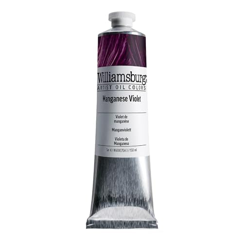 Williamsburg Artist Oil Colors, Manganese Violet, 150ml | Artist grade oil paint delivering rich texture, high pigment load, and distinctive handmade character. - color: Manganese Violet, size: 5.07 Fl Oz (Pack of 1)