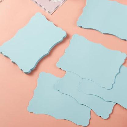 50 Pack Blank Kraft Greeting Cards, Light Blue, 5x7IN | Thick Cardstock Paper, For DIY Gift Cards, Menus, Baby Shower Invitations, Wedding Invitations - color: Light Blue, size: 5x7IN