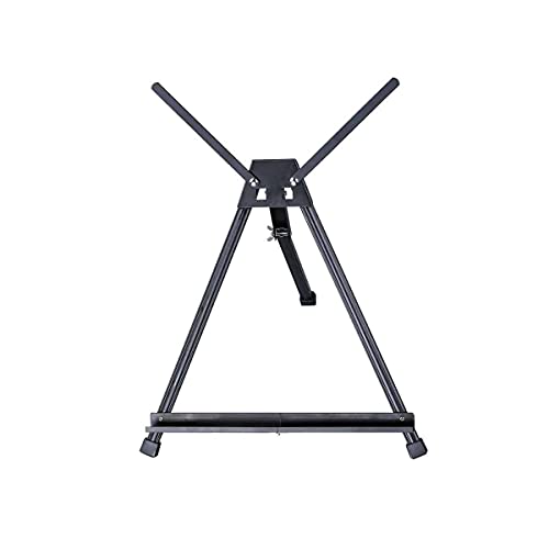 KINGART Adjustable Black Aluminum Table Top Display Easel with Extension Arm Wings -15" to 21" High - Portable Artist Tripod Folding Frame Stand - Holds Canvas, Paintings, Books, Photos, Signs