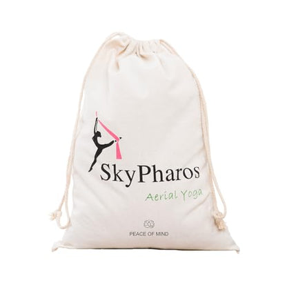 Aerial Silks Yoga Swing Set, Fitness Aerial Yoga Kit - color: Lilac