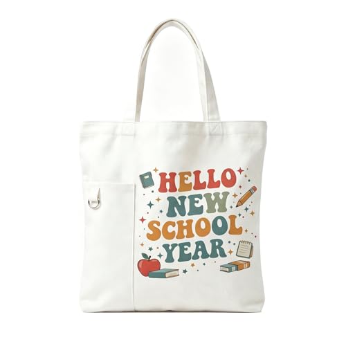 Teacher Tote Bags for Travel Shopping, Teacher Appreciation Gifts - color: Style-3