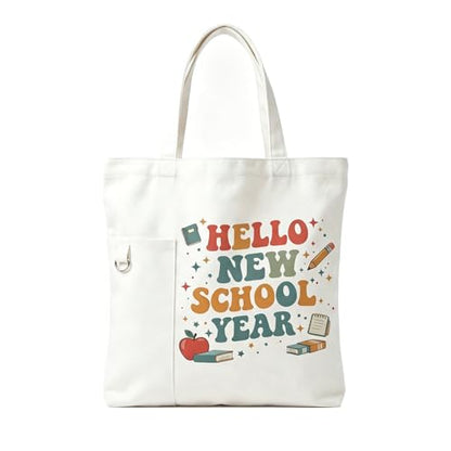 Teacher Tote Bags for Travel Shopping, Teacher Appreciation Gifts - color: Style-3