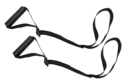 Adjustable Foot and Calf Stretcher - Stretching Straps with Soft Hand Grips for Stretching, Sports, Baseball, Basketball, Tennis, Yoga, Pilates, Physical Therapy, and Rehabilitation Exercises - 2 Pack