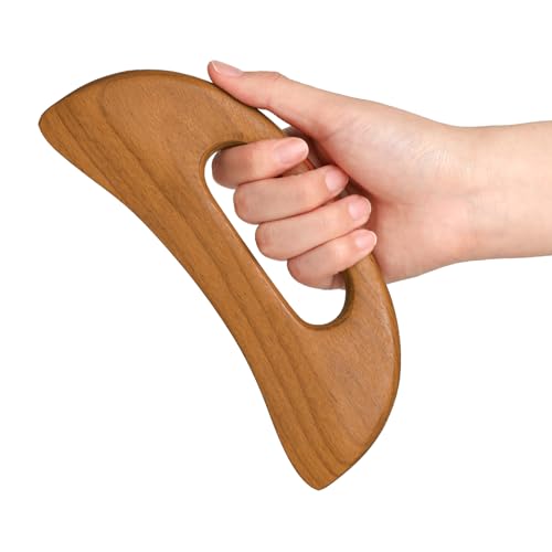 Wooden Cellulite Massager, Body Guasha Tool Lymphatic Drainage Massager Muscle Scraper Back Massage Tool Relieve Muscle Fatigue, Body Gua Sha Paddle Anti Cellulite Tool for Women and Men - color: Style-a