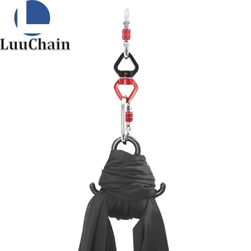 Aerial Silks Equipment for Aerial Yoga Aerial Dance Acrobatic Circus Arts Soft Durable Yoga Hammock Aerial Rig for All Skill Levels Load Capacity 440LB Black - color: Black-16.4*8.53FT