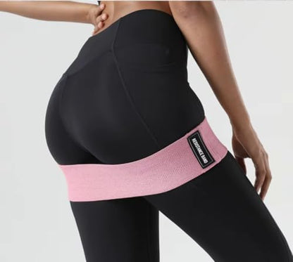 Premium Quality Non Slip Fabric Resistance Bands Gym Home Workout Exercise Stretching Yoga Pilates Loop Bands