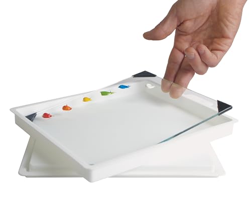 New Wave POSH Glass Paint Palette & Masterson Sta-Wet Handy Palette 6.75"x8.4" Set - Tempered Glass Palette for Painting & Airtight Sta-Wet Palette to Keep Paint Fresh - Made in USA (Clear) - color: Clear