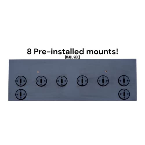 24" Premium Accessory Shelf with 8 mounts for Tonal compatable Accessories (Black, 24" Premium Shelf - 8 Mounts) - size: 24" Shelf Premium - 8 Mounts