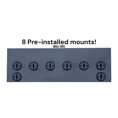 24" Premium Accessory Shelf with 8 mounts for Tonal compatable Accessories (Black, 24" Premium Shelf - 8 Mounts) - size: 24" Shelf Premium - 8 Mounts