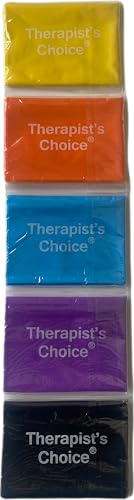 Therapist’s Choice® Professional Non-Latex Resistance Bands for Upper and Lower Body Exercise Workouts, Physical Therapy, Lower Pilates, and Rehab, 25 Yard (75 Feet) Roll Bulk Roll - size: 5 Pack