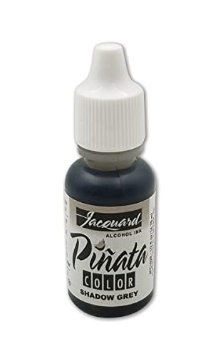 Jacquard Pinata Alcohol Ink - Shadow Grey - Professional and Versatile Ink That Produces Color Saturated and Acid-Free Results - 1/2 Fluid Ounce - Made in The USA - color: Shadow Grey, size: 1/2 fl oz