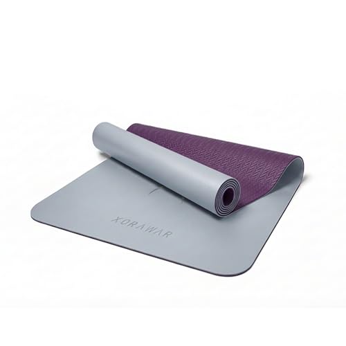 Natural Rubber Workout Mat with Bag | Thick Rubber mat 4.5 mm | Non Slip Yoga Mat Non Slip| Gym Mats for Home Gym Floor Mat, Home Exercise Mats for Home Workout Accessories, Fitness Mat, Workout Mats for Home Gym, Yoga Matt, Stretching Mat, Thick Exercise