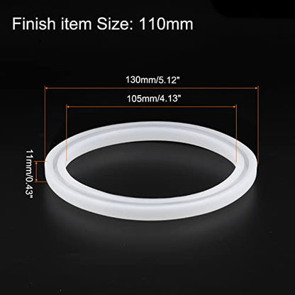HARFINGTON Bracelet Mold Bangle Ring Mold Silicone Round Epoxy 110mm Wristlet Keychains Mold for DIY Resin Bangle Bracelet Car Key Chain Jewelry Making - size: 105mmx130mm