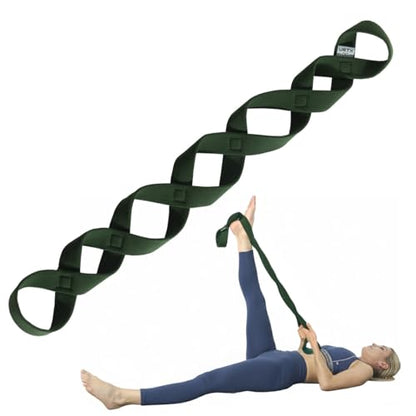 VRTX Fabric Stretch Strap for Yoga, Pilates & Home Workout, Single Band | Patented Intelli-Weave technology delivers skin-friendly comfort, reinforced durability, and machine-washable convenience. - size: Heavy (55-97lbs)