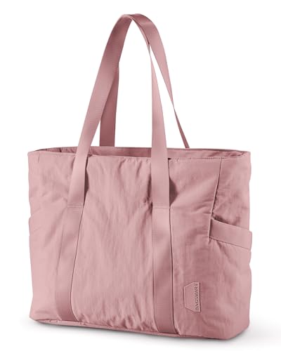 BAGSMART Gym Tote Bag for Women, 24L/28L Travel Tote Yoga Mat Bag - color: Dark Pink, size: Small