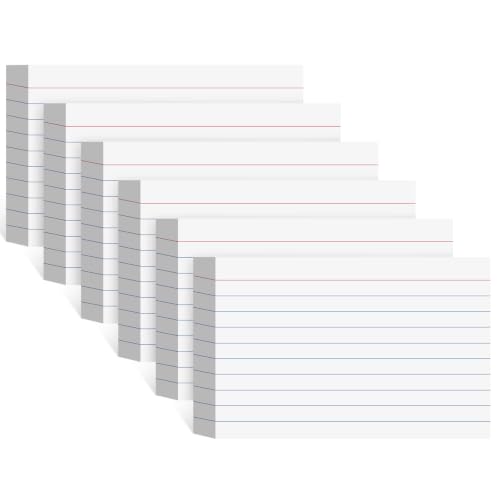 White Index Cards 4x6 Inch Flash Cards Note Cards for School Supplies | 162 Count Heavyweight Flashcards, Portable Note Taking for Students, Nursing School Essentials - color: White, size: 4x6