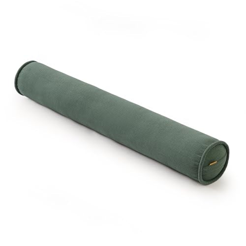 Corduroy Body Pillow, Round Bolster Cylinder Pillow for Adults, Soft Long Support Pillow for Bed & Sofa, Removable Washable Cover,59 x 7.87 Inches,Peacock Blue - color: Peacock Blue, size: 59"x7.87"