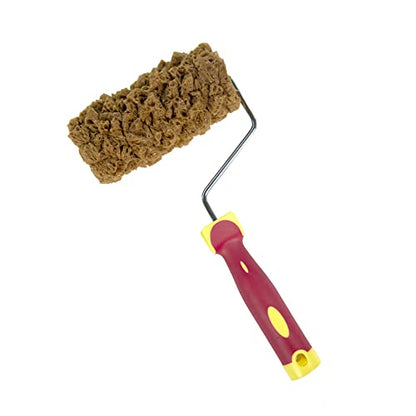 Hanroy Sponge Paint Roller Small 5" for Texture Painting Decorators Brush Tool, Fast and Easy Pattern Art Sponge Roller for Home Wall(RM458K) | 5-Inch Sea Sponge Roller For Faux Finish & Texture Painting. Sponge Patterns On Walls & Ceilings.Washable & Reu