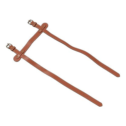 PU Leather Blanket Carry Strap with Adjustable Buckles Tear Portable Yoga Mat Straps for Picnic Camping Beach Towel Blanket Strap