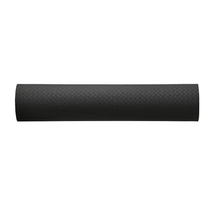 Amazon Basics 1/4 Inch Thick TPE Exercise Yoga Mat with Carrying Strap - color: Black