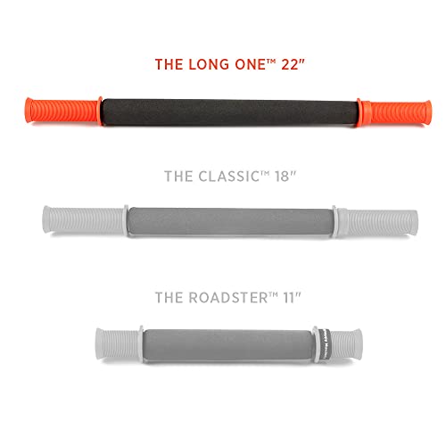 Tiger Tail 22in Massage Stick Portable Roller, Handheld, Deep Tissue Foam Roller, Body Massage and Myofascial Release Tool for Legs, Neck, Calves, Thighs, Shins & Back, The Long One 22, Made in USA - size: 22 Inch The Long One